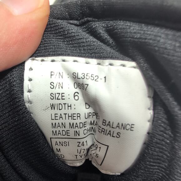 Workabouts Composite Toe Men's 6/Women's 7.5 Work Boots Black Lace Up - Picture 3 of 8